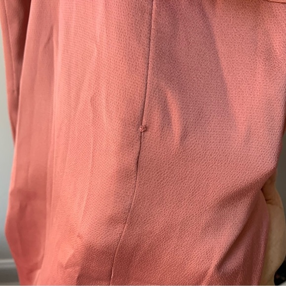 Shona Joy Rose Pink Luxe Frill Tulip Hem Maxi Dress Sz 2 - Picture 10 of 10